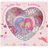 Depesche Princess Mimi 11472 - Set di perline fai da te per creare braccialetti fai da te, con numerose perline, ciondoli, fiocchi e nastro elastico in barattolo trasparente a forma di cuore