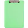 MAUL Portablocco A4 verde MAULneon trasparente con clip robusta | presa sicura fino a 80 fogli, formato verticale pratico, occhiello per appenderlo, superficie liscia facile da pulire