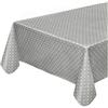 emmevi Tovaglia Cucina Cuori Antimacchia Bordata Cotone Plastificato Resistente MOD.CINZ56G 120X160 Grigio