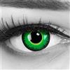 Meralens Lenti a Contatto Colorate verde Green Werewolf - con porta lenti a contatto - ideali per Manga Anime Cosplay Halloween carnevale - Durata 1 Anno 1 Coppia (2 pezzi) senza correzione
