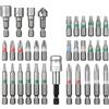 Einhell - Set di 34 punte (set di punte per avvitatore, 18 punte da 25 mm, 11 punte da 50 mm, 3 inserti per chiavi a bussola, 1 svasatore, 1 supporto per punte a sgancio rapido, con scatola di