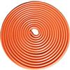 Tuokay 10 m protezioni per portiera auto senza bastone, gomma coperta a forma di U molla in acciaio bordo striscia di protezione, bordo porta striscia (arancione)