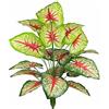 AIVORIUY Piante Artificiali da Interno all'aperto, Stelo e Foglie di Albero Tropicale in Plastica, Realistico Finte Areca Palma Giungla Verde Decorazione per Casa Pianta Giardino Ufficio 75cm Rosso