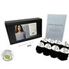 DesignEtte Knitting Kit, Farfalla Bianca, Pura Seta Grezza, XS/S/M, Nero
