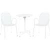 MIlani Home OPERA - set tavolo in metallo cm Ø 60 x 74 h con 2 poltrone Maris