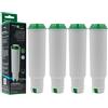 FilterLogic CFL-701B | 4x Filtro acqua compatibile con Krups Claris Aqua Filter System F088 F08801 - Melitta Pro Aqua Cartuccia filtrante anticloro et antical per macchina caffè