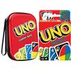 Collectix Set gioco di carte: UNO classico + borsa per il trasporto ONU, giochi di società per bambini dai 7 anni in su (2-10 giocatori)