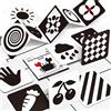 hahaland Carta Stimolazione Sensoriale Visiva, Flash Cards Neonati, Giochi Neonato 0-3-6 Mesi Foglio Nero Bianco Alto Contrasto, 20 Pezzi 40 Immagini