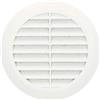 KOTARBAU® Griglia di aerazione 125 mm bianco flangia tonda protezione dagli insetti griglia a lamelle griglia di ventilazione raccordo per tubi