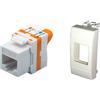 TechLy presa di rete RJ45 UTP Cat.6 tooless + Light bianca