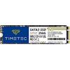 Timetec SSD 3D NAND TLC SATA III 6Gb/s M.2 2280 NGFF 64TBW Read Speed Up to 520MB/s SLC Cache Performance Boost Internal Solid State Drive for PC Computer Laptop and Desktop (256GB)