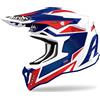 Airoh casco motocross Strycker Axe - Blue / Red gloss taglia M