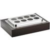 PINTINOX Portabottiglie termico refrigerato buffet cm 46x64x16,5h MDF scuro