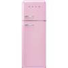 Smeg linea Anni '50 Smeg Frigorifero doppia porta con cerniere a destra a libera installazione FAB30RPK5 finitura rosa da 60 cm