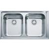 Franke PRONTA CONSEGNA - Franke: Lavello due vasche Neptune NEX 620 101.0040.733 finitura inox satinato da 86x51 cm
