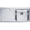 Franke: Lavello una vasca con gocciolatoio a sinistra Galassia GAX 611 101.0017.508 finitura inox satinato da 100x50 cm