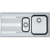 Franke PRONTA CONSEGNA - Franke: Lavello una vasca con vaschetta e gocciolatoio a sinistra Smart SRX 651 101.0356.888 finitura inox satinato da 100x50