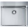 Franke Lavello una vasca Franke Box Incasso Semifilo/Filotop BXX 210-54 TL 127.0369.295 finitura inox satinato da 57x51 cm