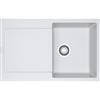 Franke: Lavello una vasca con gocciolatoio Maris MRG 611 114.0153.909 finitura fragranite bianco da 78x50 cm
