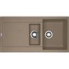 Franke PRONTA CONSEGNA - Franke: Lavello una vasca con vaschetta e gocciolatoio Maris MRG 651 114.0490.331 finitura fragranite oyster da 97x50 cm