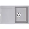 Franke: Lavello una vasca con gocciolatoio Maris MRG 611 114.0150.183 finitura fragranite alluminio da 78x50 cm