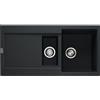 Franke: Lavello una vasca con vaschetta e gocciolatoio Maris MRG 651 114.0157.500 fragranite nero da 97x50 cm