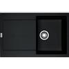 Franke: Lavello una vasca con gocciolatoio Maris MRG 611 114.0157.493 finitura fragranite nero da 78x50 cm