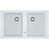 Franke PRONTA CONSEGNA - Franke Lavello due vasche Boston BFG 620 114.0276.152 finitura fragranite bianco da 86x50 cm