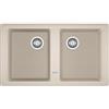 Franke PRONTA CONSEGNA - Franke Lavello due vasche Boston BFG 620 114.0276.138 finitura fragranite sahara da 86x50 cm