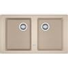 Franke PRONTA CONSEGNA - Franke Lavello due vasche Boston BFG 620 114.0276.153 finitura fragranite avena da 86x50 cm