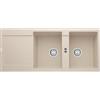 Franke Lavello due vasche con gocciolatoio Maris MRG 621 114.0066.717 finitura fragranite sahara da 116x50 cm