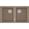 Franke Lavello due vasche Boston BFG 620 114.0490.337 finitura fragranite oyster da 86x50 cm