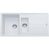 Franke Lavello una vasca con vaschetta e gocciolatoio Boston BFG 651 114.0276.136 finitura fragranite bianco da 97x50 cm