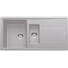 Franke Lavello una vasca con vaschetta e gocciolatoio Boston BFG 651 114.0276.135 finitura fragranite alluminio da 97x50 cm
