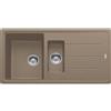 Franke Lavello una vasca con vaschetta e gocciolatoio Boston BFG 651 114.0490.338 finitura fragranite oyster da 97x50 cm