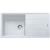 Franke Lavello una vasca con gocciolatoio Boston BFG 611-97 114.0276.119 finitura fragranite bianco da 97x50 cm