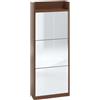 Maconi Scarpiera Family 866 in legno con specchio da 6 paia serie Shoe Holder collection - profondita' 17 cm