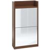 Maconi Scarpiera Family 872 in legno con specchio da 4 paia serie Shoe Holder collection - profondita' 17 cm