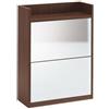 Maconi Scarpiera Family 874 in legno con specchio da 12 paia serie Shoe Holder collection - profondita' 26 cm
