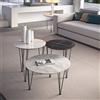 Maconi Tavolino Piramide 1061-G con piano in gres da 46 cm e h. 35 cm serie Coffee Table collection