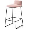 Connubia Sgabello Riley Soft CB2108-A con struttura in metallo e seduta a scelta da h. 80 cm
