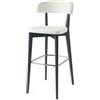 Connubia Sgabello Siren CB1542 con struttura in faggio e seduta in tessuto sintetico ekos da h. 98 cm - IN PROMOZIONE CON VOUCHER