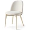 Connubia Sedia Tuka CB1994-MTO con struttura in legno e seduta a scelta - IN PROMOZIONE FINO ALL' 11/07
