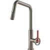 Gessi Miscelatore monocomando con doccetta estraibile Officine Gessi-V 60203 149 finitura Finox - IN PROMOZIONE FINO AL 15/06