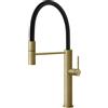 Gessi Miscelatore semi pro monocomando con doccetta estraibile Kitchen 60010 727 finitura Brass Brushed - IN PROMOZIONE FINO AL 15/06