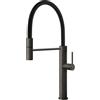 Gessi Miscelatore semi pro monocomando con doccetta estraibile Kitchen Meccanica 60012 707 finitura Black Metal Brushed - IN PROMOZIONE FINO AL 15/06