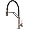 Gessi Miscelatore semi pro monocomando con doccetta estraibile Officine Gessi-V 60205 149 finitura Finox