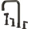 Gessi Miscelatore a 4 fori Inciso Collection 58703 707 finitura Black Metal Brushed