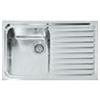 Alpes Lavello semifilo F 579/1V1S con gocciolatoio a destra in acciaio inox da 79x51 cm