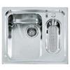 Alpes Lavello sottotop LS 50x58/1V1B con bacinella in acciaio inox da 58x50 cm